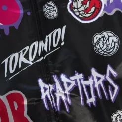 Apparel Mitchell & Ness Jackets & Outerwear-Slap Sticker Reversible Jacket Toronto Raptors