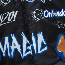 Apparel Mitchell & Ness Jackets & Outerwear-Slap Sticker Reversible Jacket Orlando Magic
