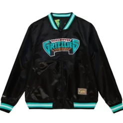 Apparel Mitchell & Ness Jackets & Outerwear-Slap Sticker Reversible Jacket Vancouver Grizzlies