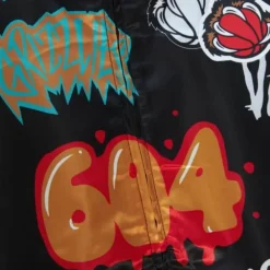 Apparel Mitchell & Ness Jackets & Outerwear-Slap Sticker Reversible Jacket Vancouver Grizzlies