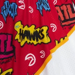 Apparel Mitchell & Ness Shorts-Slap Sticker Swingman Atlanta Hawks 1986-87 Shorts