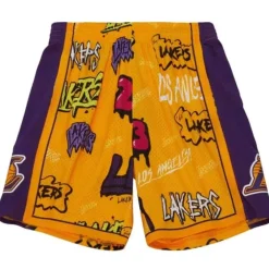 Apparel Mitchell & Ness Shorts-Slap Sticker Swingman Los Angeles Lakers 2009-10 Shorts