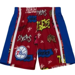 Apparel Mitchell & Ness Shorts-Slap Sticker Swingman Philadelphia 76Ers 1996-97 Shorts