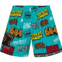Apparel Mitchell & Ness Shorts-Slap Sticker Swingman Vancouver Grizzlies 1998-99 Shorts
