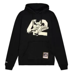 Apparel Mitchell & Ness Hoodies & Sweatshirts-Sliding 42 Hoody Brooklyn Dodgers Jackie Robinson