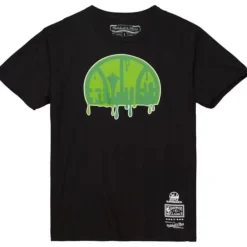 Apparel Mitchell & Ness T-Shirts & Tops-Slime Drip Tees Seattle Supersonics