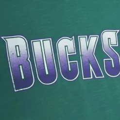 Apparel Mitchell & Ness T-Shirts & Tops-Slub S/S Tee Milwaukee Bucks