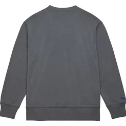 Apparel Mitchell & Ness Hoodies & Sweatshirts-Snow Washed Fleece Crew Detroit Lions