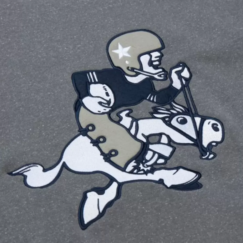 Apparel Mitchell & Ness Hoodies & Sweatshirts-Snow Washed Fleece Crew Dallas Cowboys