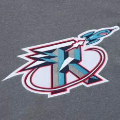 Apparel Mitchell & Ness Hoodies & Sweatshirts-Snow Washed Fleece Crew Houston Rockets