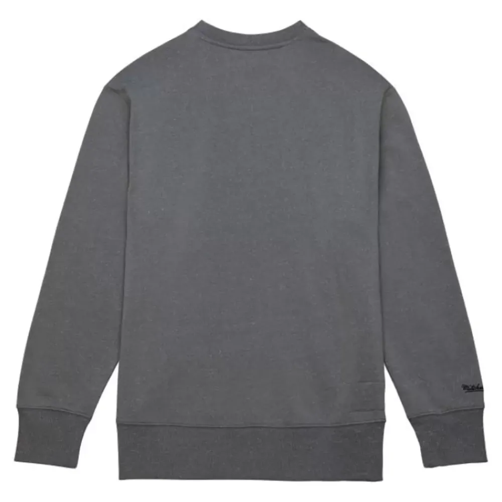 Apparel Mitchell & Ness Hoodies & Sweatshirts-Snow Washed Fleece Crew Pittsburgh Steelers