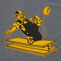 Apparel Mitchell & Ness Hoodies & Sweatshirts-Snow Washed Fleece Crew Pittsburgh Steelers