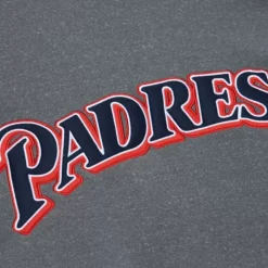 Apparel Mitchell & Ness Hoodies & Sweatshirts-Snow Washed Fleece Crew San Diego Padres