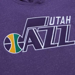 Apparel Mitchell & Ness Hoodies & Sweatshirts-Snow Washed Fleece Hoodie Utah Jazz