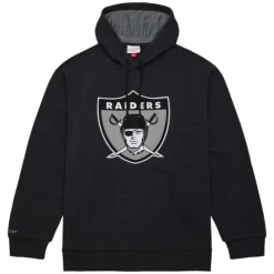 Apparel Mitchell & Ness Hoodies & Sweatshirts-Snow Washed Fleece Hoodie Oakland Raiders