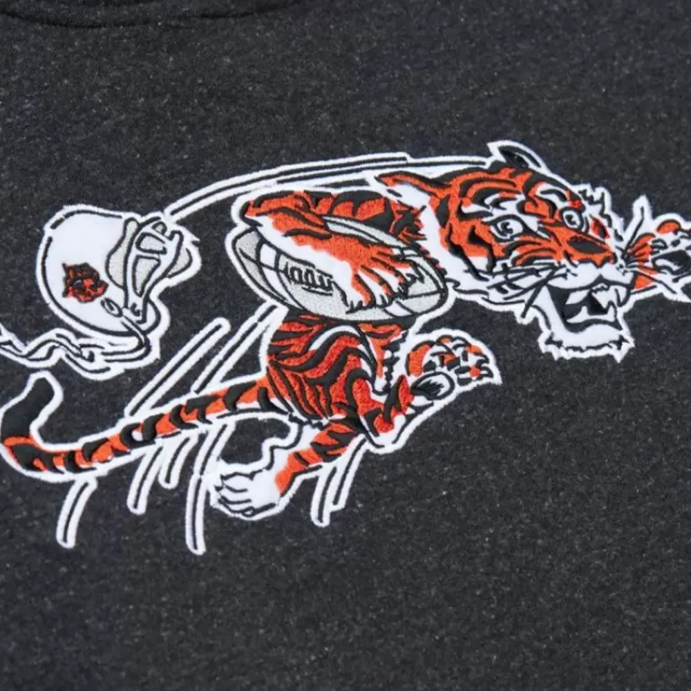 Apparel Mitchell & Ness Hoodies & Sweatshirts-Snow Washed Fleece Hoodie Cincinnati Bengals