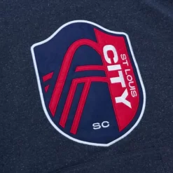 Apparel Mitchell & Ness Hoodies & Sweatshirts-Snow Washed Fleece Hoodie Current Logo St. Louis City Sc