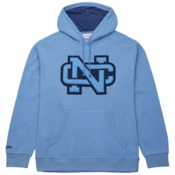 Apparel Mitchell & Ness Hoodies & Sweatshirts-Snow Washed Fleece Hoodie University Of North Carolina