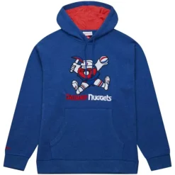 Apparel Mitchell & Ness Hoodies & Sweatshirts-Snow Washed Fleece Hoodie Denver Nuggets