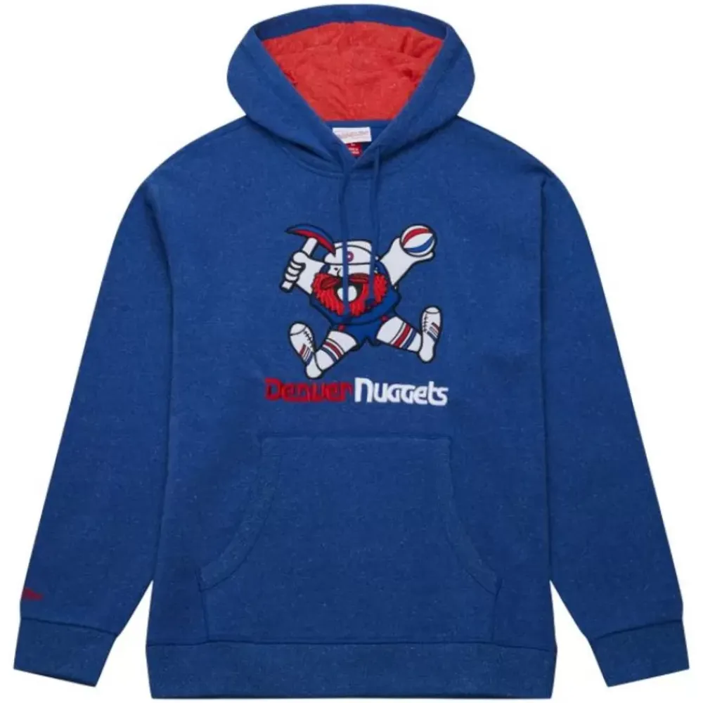 Apparel Mitchell & Ness Hoodies & Sweatshirts-Snow Washed Fleece Hoodie Denver Nuggets