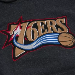 Apparel Mitchell & Ness Hoodies & Sweatshirts-Snow Washed Fleece Hoodie Philadelphia 76Ers