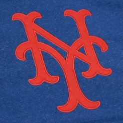 Apparel Mitchell & Ness Hoodies & Sweatshirts-Snow Washed Fleece Hoodie Vintage Logo New York Mets
