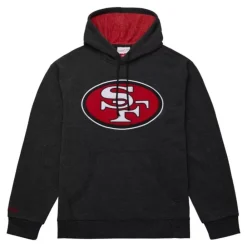 Apparel Mitchell & Ness Hoodies & Sweatshirts-Snow Washed Fleece Hoodie San Francisco 49Ers