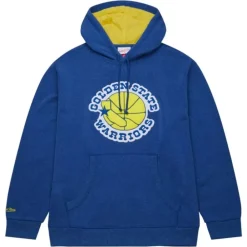 Apparel Mitchell & Ness Hoodies & Sweatshirts-Snow Washed Fleece Hoodie Golden State Warriors