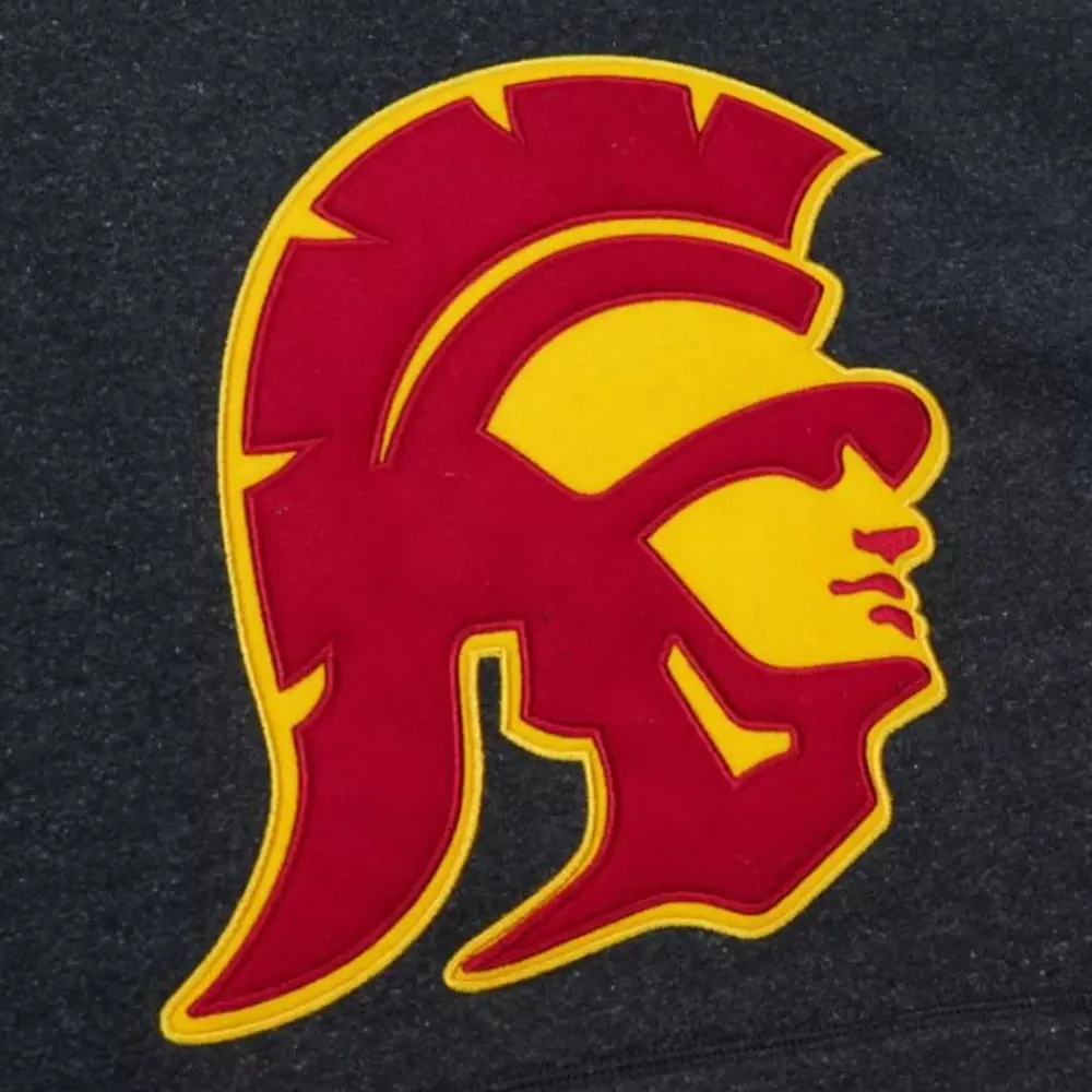 Apparel Mitchell & Ness Hoodies & Sweatshirts-Snow Washed Fleece Hoodie Current Logo Usc