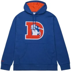Apparel Mitchell & Ness Hoodies & Sweatshirts-Snow Washed Fleece Hoodie Denver Broncos