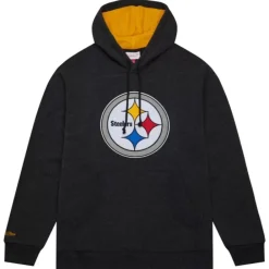 Apparel Mitchell & Ness Hoodies & Sweatshirts-Snow Washed Fleece Hoodie Pittsburgh Steelers