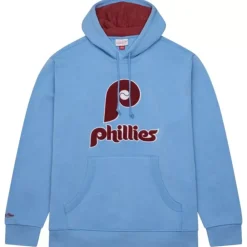 Apparel Mitchell & Ness Hoodies & Sweatshirts-Snow Washed Fleece Hoodie Philadelphia Phillies