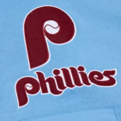 Apparel Mitchell & Ness Hoodies & Sweatshirts-Snow Washed Fleece Hoodie Philadelphia Phillies