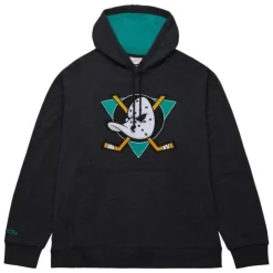Apparel Mitchell & Ness Hoodies & Sweatshirts-Snow Washed Fleece Hoodie Anaheim Ducks