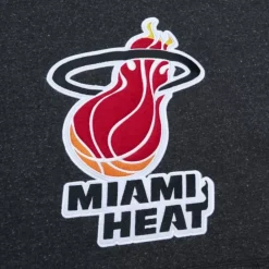 Apparel Mitchell & Ness Hoodies & Sweatshirts-Snow Washed Fleece Hoodie Miami Heat