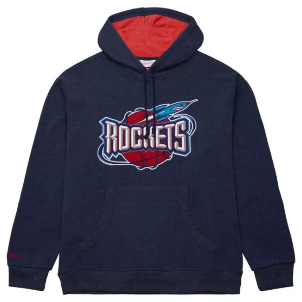 Apparel Mitchell & Ness Hoodies & Sweatshirts-Snow Washed Fleece Hoodie Houston Rockets