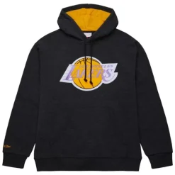 Apparel Mitchell & Ness Hoodies & Sweatshirts-Snow Washed Fleece Hoodie Los Angeles Lakers