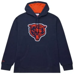 Apparel Mitchell & Ness Hoodies & Sweatshirts-Snow Washed Fleece Hoodie Chicago Bears
