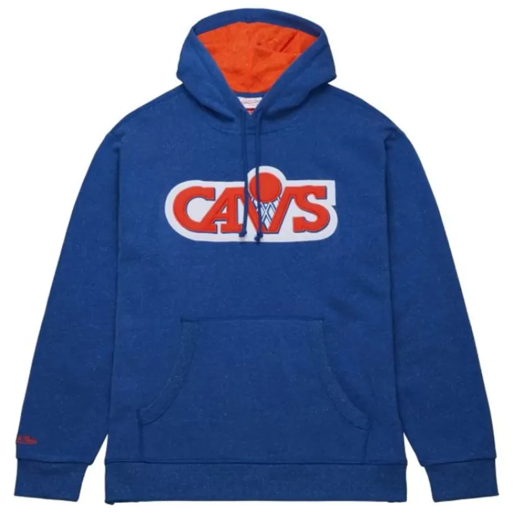 Apparel Mitchell & Ness Hoodies & Sweatshirts-Snow Washed Fleece Hoodie Cleveland Cavaliers