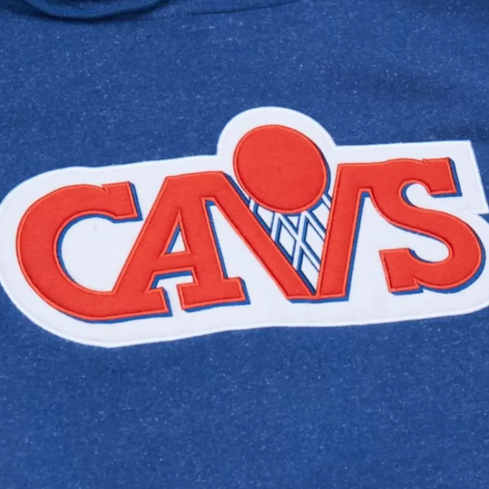 Apparel Mitchell & Ness Hoodies & Sweatshirts-Snow Washed Fleece Hoodie Cleveland Cavaliers