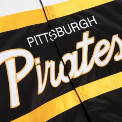 Apparel Mitchell & Ness Jackets & Outerwear-Special Script Heavyweight Satin Jacket Pittsburgh Pirates