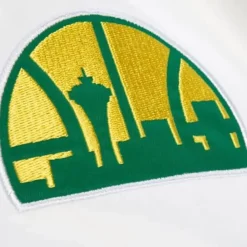 Apparel Mitchell & Ness Jackets & Outerwear-Special Script Heavyweight Satin Jacket Seattle Supersonics