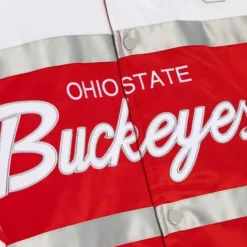 Apparel Mitchell & Ness Jackets & Outerwear-Special Script Heavyweight Satin Jacket Ohio State