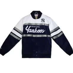 Apparel Mitchell & Ness Jackets & Outerwear-Special Script Heavyweight Satin Jacket New York Yankees