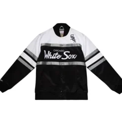 Apparel Mitchell & Ness Jackets & Outerwear-Special Script Heavyweight Satin Jacket Chicago White Sox
