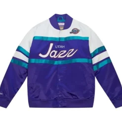 Apparel Mitchell & Ness Jackets & Outerwear-Special Script Heavyweight Satin Jacket Utah Jazz