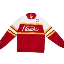 Apparel Mitchell & Ness Jackets & Outerwear-Special Script Heavyweight Satin Jacket Atlanta Hawks