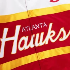 Apparel Mitchell & Ness Jackets & Outerwear-Special Script Heavyweight Satin Jacket Atlanta Hawks