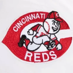 Apparel Mitchell & Ness Jackets & Outerwear-Special Script Heavyweight Satin Jacket Cincinnati Reds