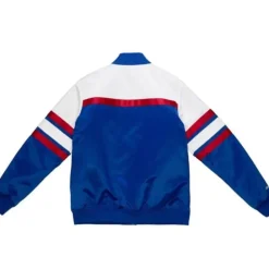 Apparel Mitchell & Ness Jackets & Outerwear-Special Script Heavyweight Satin Jacket Philadelphia 76Ers
